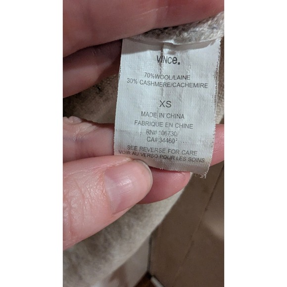 Vince Wool Cashmere Blend‎ Speckled Knit Sweater Top XS - Picture 3 of 4